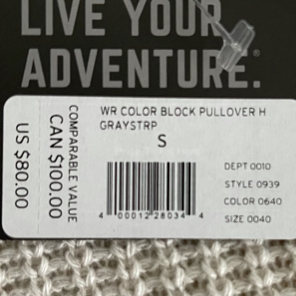 NWT Eddie Bauer Color Blocked Sweater - Picture 6 of 6